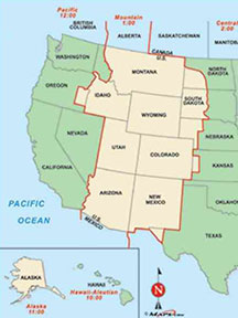 Time Zone Map
